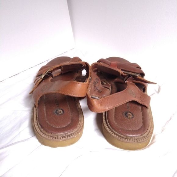 Earth Shoe Chic Leather Upper Womans Tan Sandle 10 - Picture 7 of 8